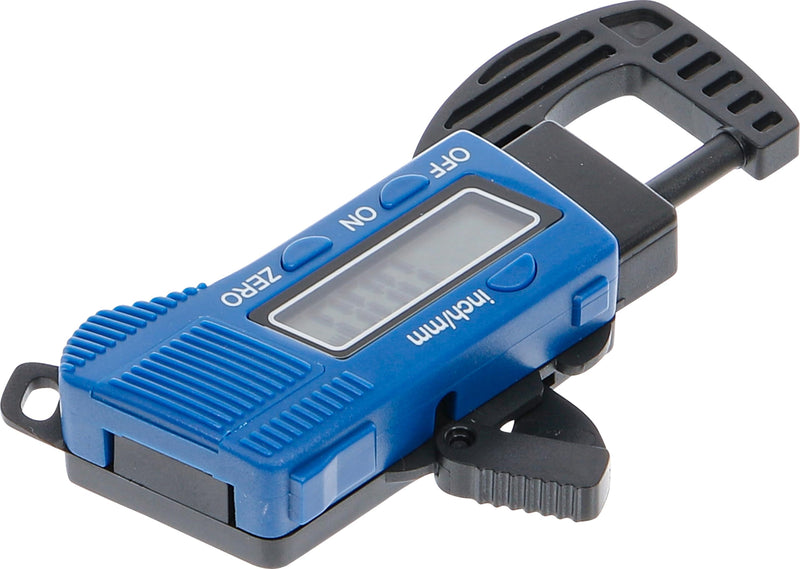 BGS Digital Outside Micrometer, 0 – 13 Mm (1), 8675 | Resolution 0.01 mm, for brake disc thickness, spring mechanism with opening lever 0 - 13 mm