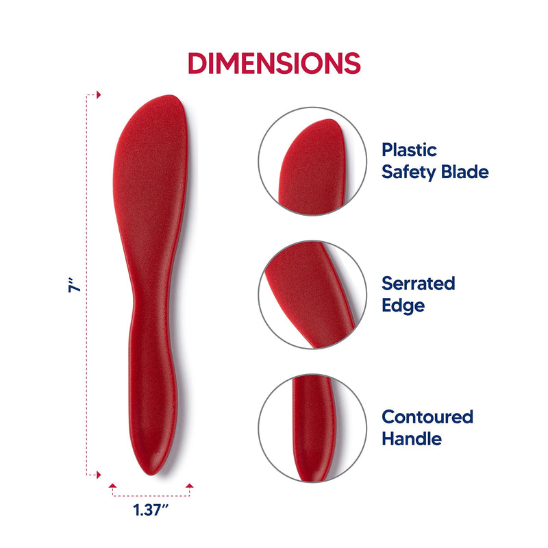 HIC Kitchen EZ Spreaders, BPA Free, Display of 16 Pairs of Spreaders Reusable Spreaders, Set/32