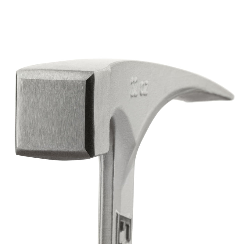 ESTWING Bricklayers/Mason's Hammer - 22 oz USA Made Masonry Tool with Forged Steel Construction & Shock Reduction Grip - Finish May Vary - E6-22BLC Short Handle