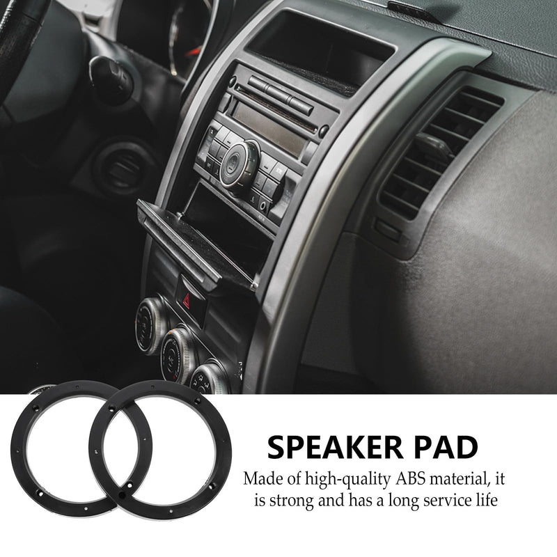 ULTECHNOVO 4 Pcs Universal Fit Car Speaker Spacer 6.5 Inch Adaptor Ring Mounting Bracket Plastic Car Stereo Speakers Spacer
