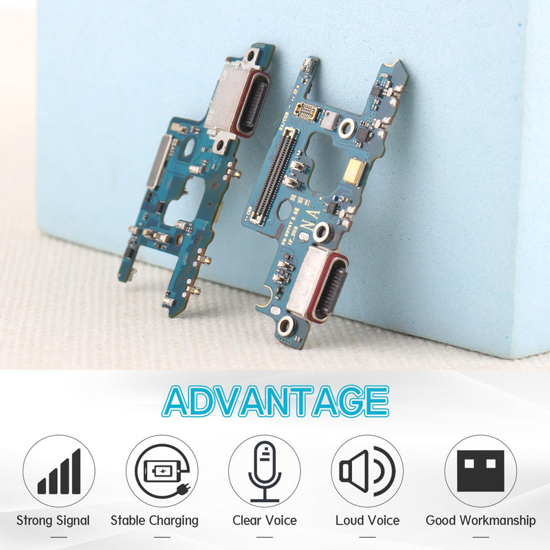 Dock Connector for Samsung Galaxy Note 10 Plus Charging Port Flex Cable Replacement for Samsung Note 10 Plus N976U N976V N976N N976B USB Charger Dock Board Connector with Tools(Black)