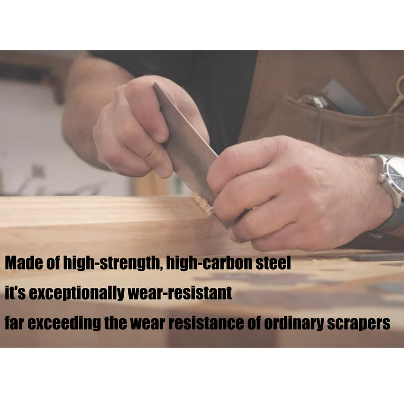 iFJF Woodworking Card Scraper 6" x 2.5" Rectangle W3344 Suitable for Woodworking Hand Tool Fine Carpentry Cabinet Smooth Wood Remove Paint Glue