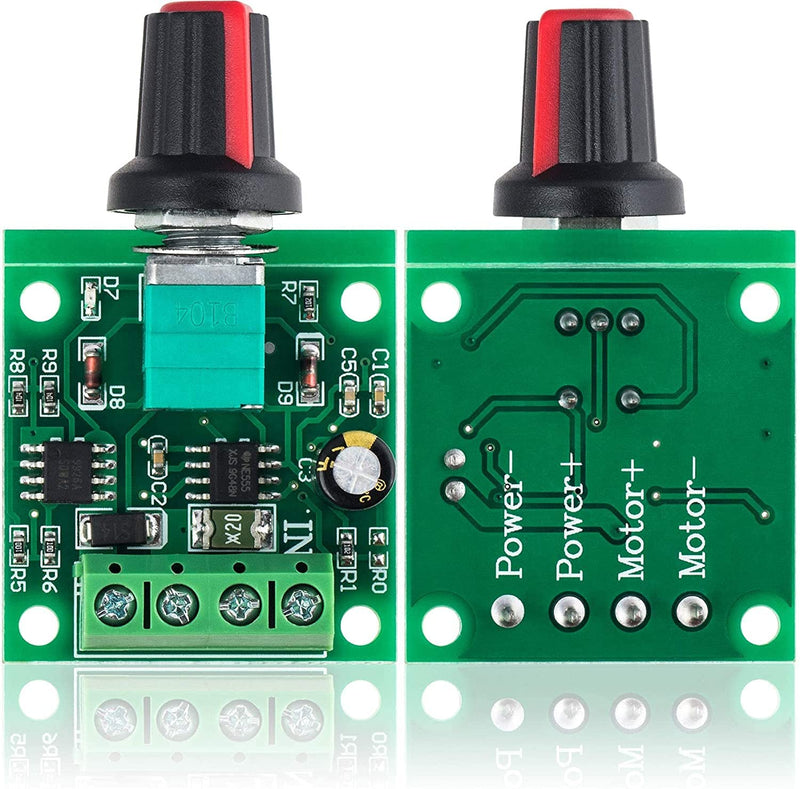 RUNCCI-YUN 2pcs 1.8V 3V 5V 6V 7.2V 12V 2A PWM Motor Speed Controller, DC Speed Controller 12V, Motor Speed Switch Controller LED Volt Regulator Speed Controller