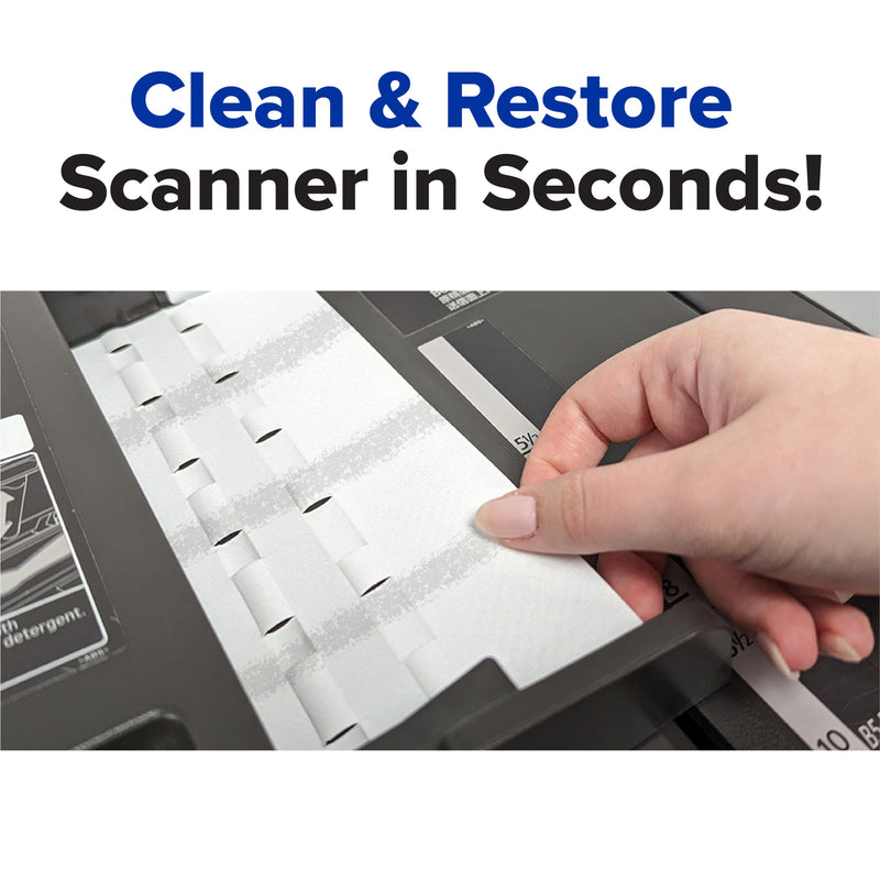 KICTeam - Waffletechnology® Cleaning Cards for Desktop & Mobile Document Scanners (15 Cards) - Presaturated with WonderSolvent 15