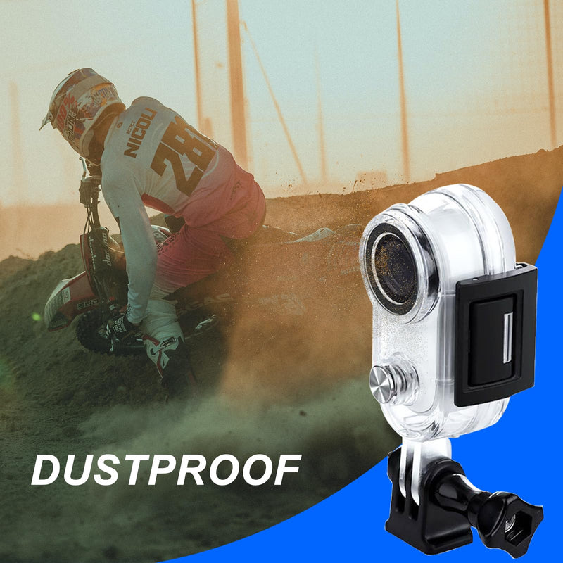 Waterproof Housing Case for Insta360 Go 3, Underwater Dive Protective Shell 30M (98ft) with Bracket Accessories