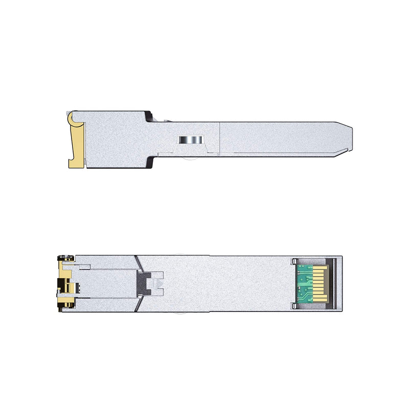 1 PC 1000BASE-T SFP Transceiver, 1.25G SFP to RJ45 Copper Module for Cisco GLC-T/SFP-GE-T/GLC-TE, Ubiquiti UniFi UF-RJ45-1G, Meraki MA-SFP-1GB-TX, Mikrotik S-RJ01, Netgear, D/TP-Link etc 1Gb SFP RJ45, 100m