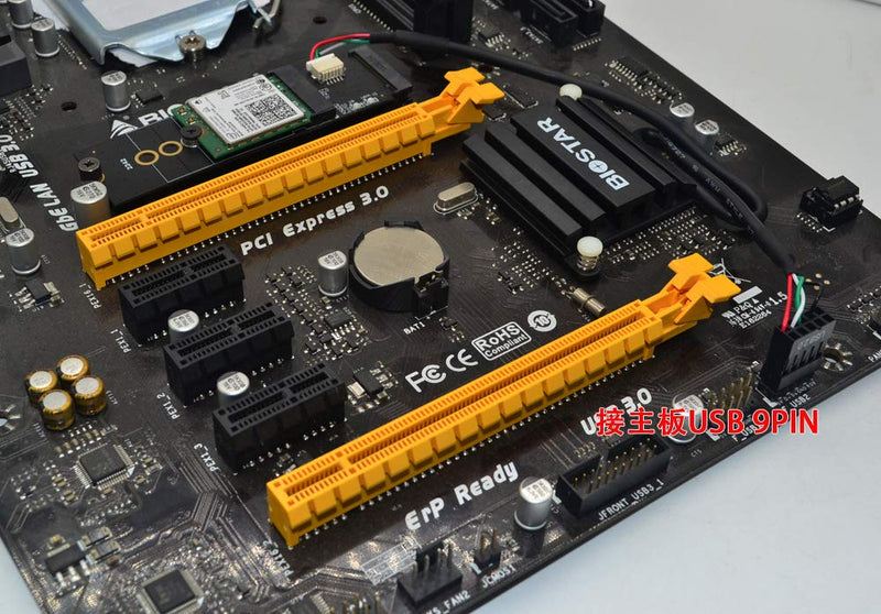 Sintech M.2 M-Key M.2 A/E Key,NGFF Key-E Card to M.2 Key M Adapter Card Compatible with Intel 7260,8260,9260