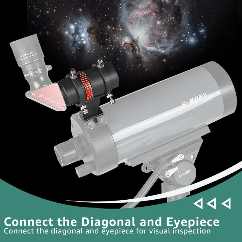 SVBONY SV165 40mm Mini Guide Scope, F4 Finder Scope with Scale, Astronomy Accessories Compatible with ZWO QHY Orion Auto SV305 Pro Telescope Cameras for Deep Sky Photography