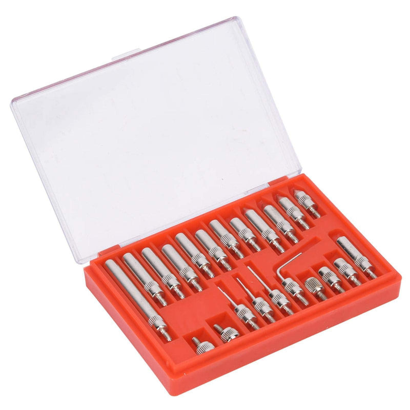 22-piece dial gauge, pointed tip dial gauge, indicator replacement measuring tip set, dial gauge with pointed tip, replacement display, measuring point tip with housing.
