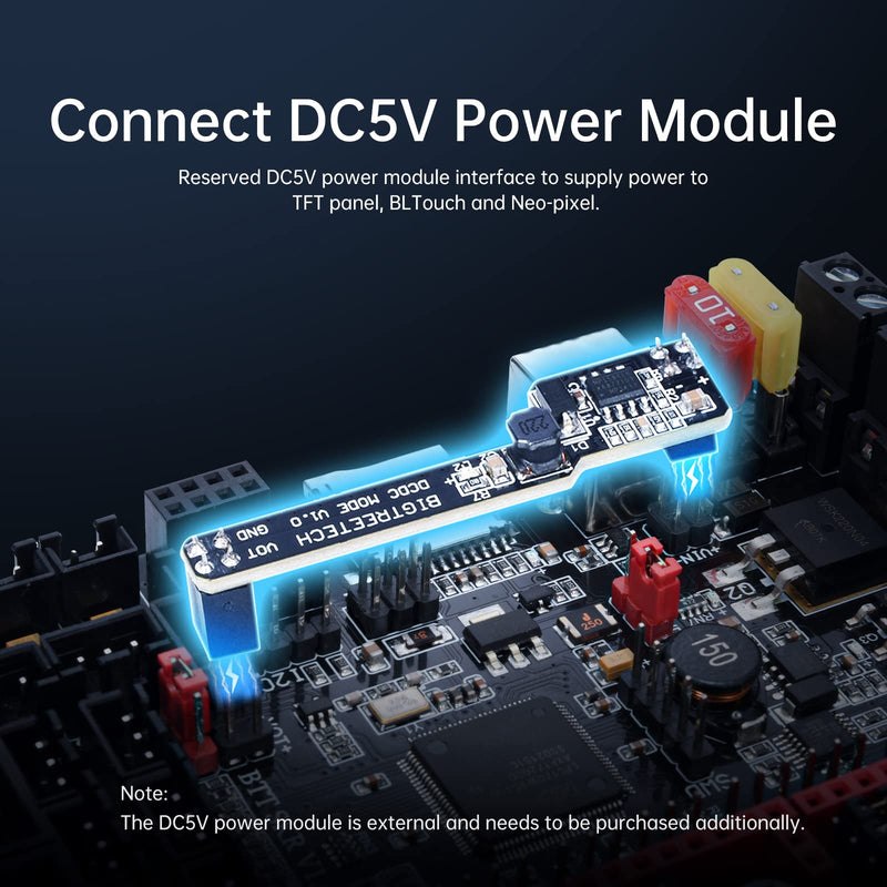 BIGTREETECH SKR V1.4 Turbo Control Board 32bit for 3D Printer Compatible with TFT35 E3 V3.0.1/TFT70 Touch Screen Support TMC2209/TMC2208/TMC5160/TMC2130 for Most FDM 3D Printer (with 5*TMC2209) SKR V1.4 Turbo+TMC2209*5