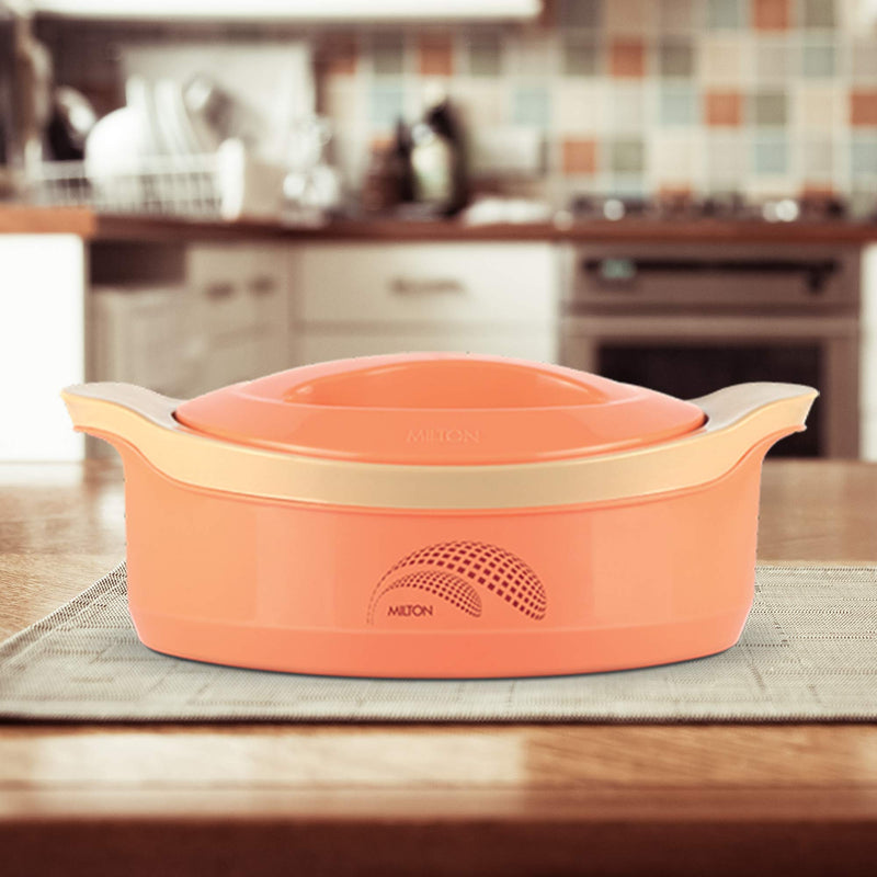 MILTON New Marvel 2500 Inner Steel Casserole, 2360 ml, Orange Peach