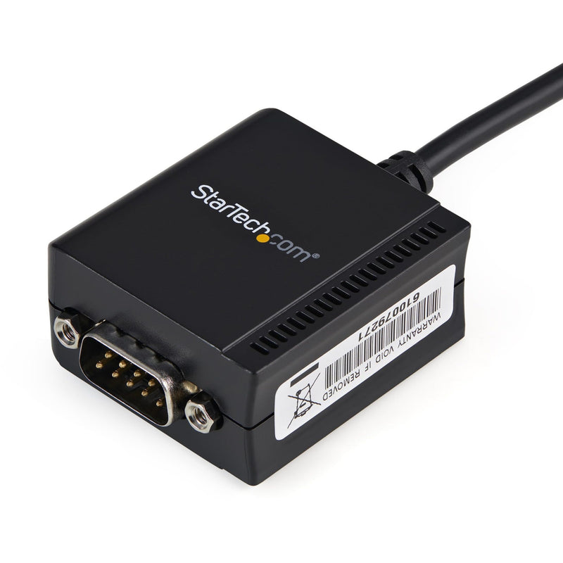 StarTech 6ft (1.8m) 1-Port FTDI USB to Serial RS232 Adapter Cable with COM Retention, USB to RS232 Adapter - TAA