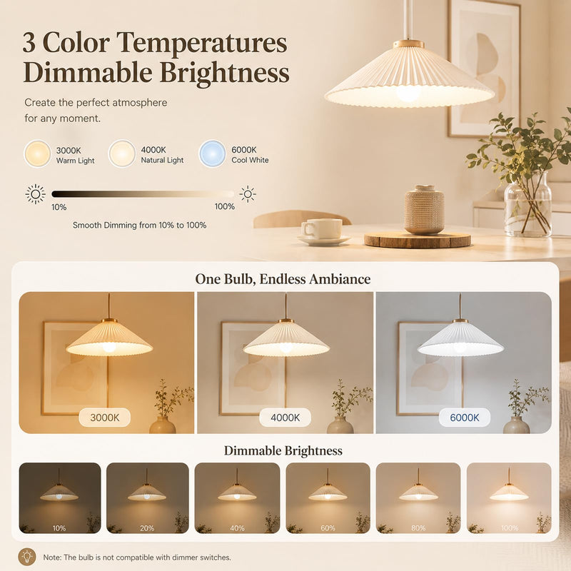 2 x 2600mAh Battery Rechargeable Light Bulb with Remote Control & Touch | E27 Akku Glühbirne, USB-C, 3 Farbtemperaturen, 9 RGB-Farben & 2 Modi, LED, Dimmbar, 8W, 3 Timer, Haken, für Lampen ohne Strom 2 Stück