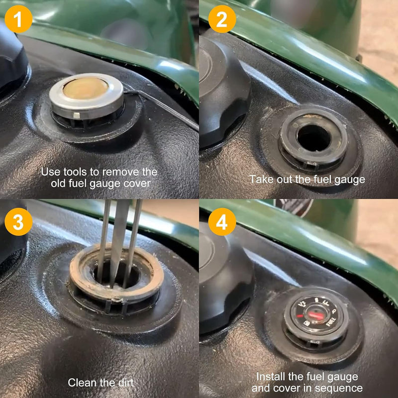 Gas Tank Fuel Gauge Meter Fit for Yamaha Grizzly 600 Big Bear 400 Kodiak 400 1996-2012, Replace 4SH-24260-11-00 4SH-24260-10-00