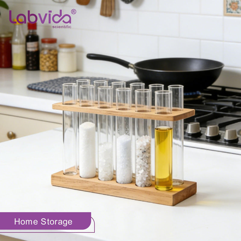 50pcs of Vol.16ml Borosilicate Glass Test Tubes, 16x150mm with Round Bottom, LVH1001 50pcs of Vol.16ml