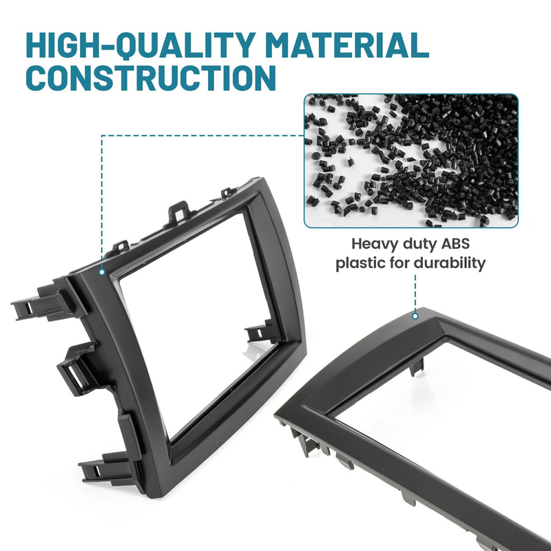 Double DIN Radio Dash Kits for Toyota Corolla 2009-2013, Double Din Radio Mount Housing Bracket Installation Trim Bezel Kit Installation Aftermarket Stereo