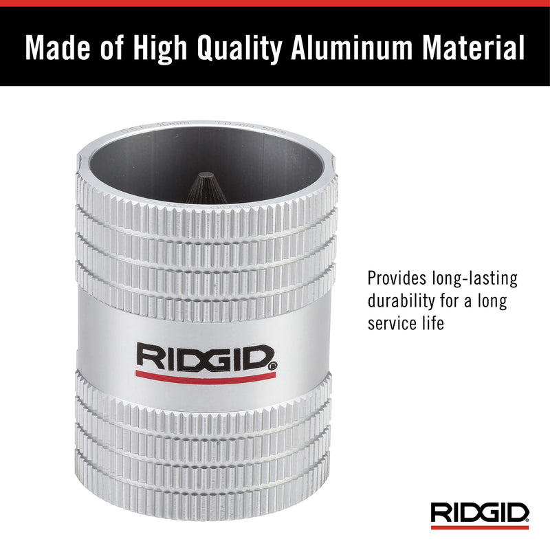 RIDGID 29983 Model 223S Internal/External Deburrer, 6mm to 36mm Deburrer, Inner Pipe Deburrer, Outer Pipe Deburrer 1/4-inch to 1-1/4-inch Single