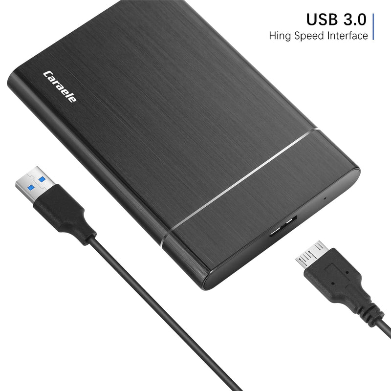 1TB Portable External Hard Drive USB3.0 Mobile HDD Storage for PC, Mac, Desktop, Laptop, Mac, Chromebook, Xbox One, Xbox 360, PS4 (Black) 1TB Black