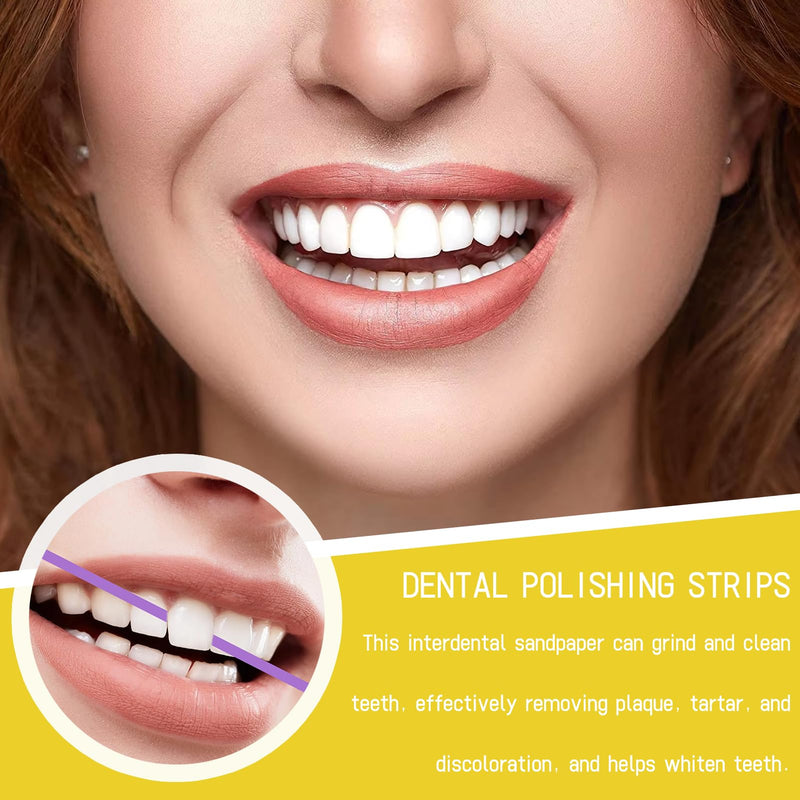 3 Rolls Tooth Polishing Strips 4mm x 6m | Sanding strips for interdental spaces and professional applications; use only according to professional instructions.
