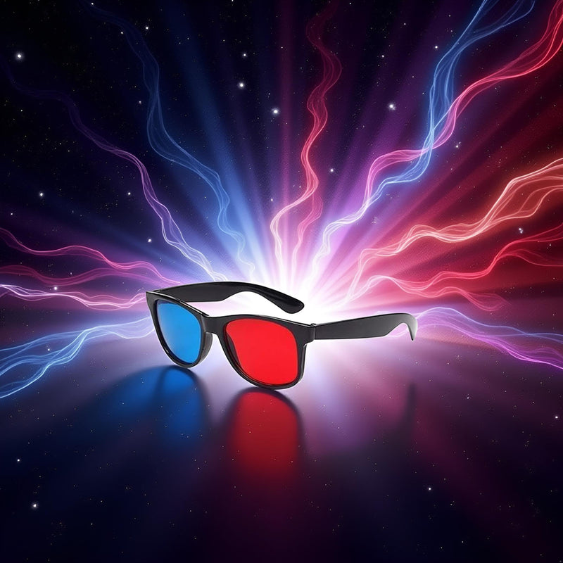 Red and Blue 3D Glasses,3D Viewing Glasses,Universal TV Movie Dimensional Video Frame 3D Glasses,DVD Game Glass 3D Style Glasses,Weightlight Simple Design,3d Movie Game-extra Upgrade Style
