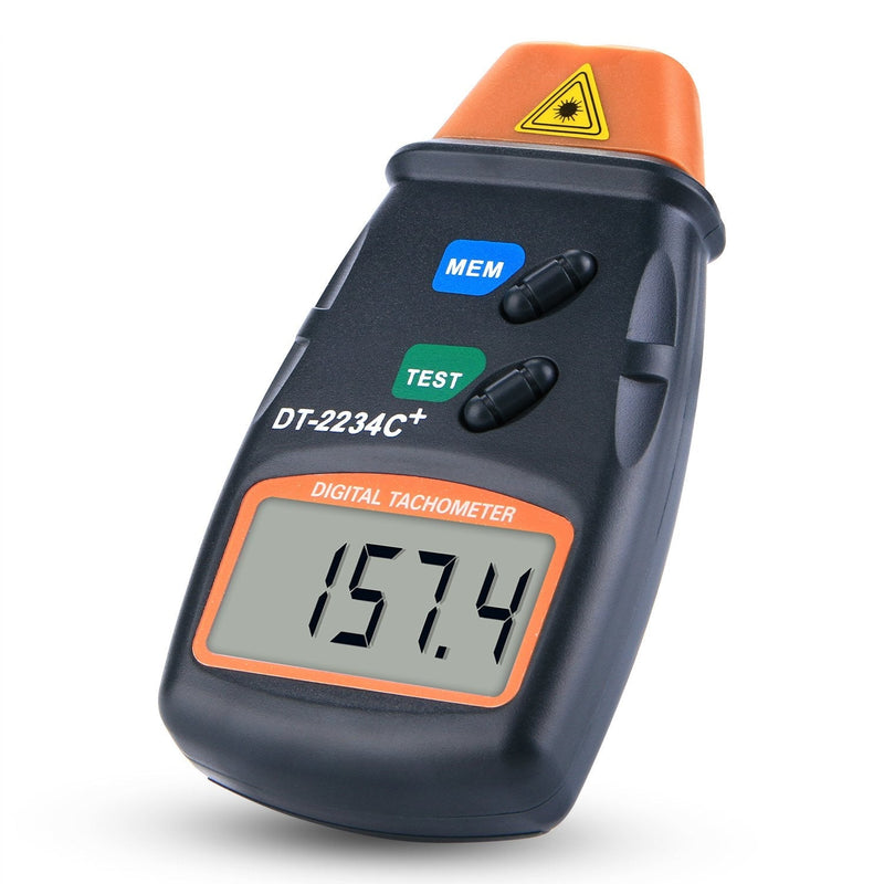 FITNATE Professional Digital Tachometer, Non-Contact Digital Laser Photo Tachometer