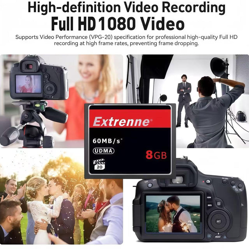 8GB High Speed,Original CF Card Camera Memory Card,for Professional Photographer,Videographer,Enthusiast