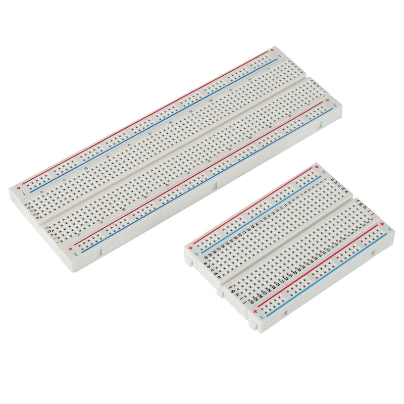 Breadboard Dupont Wires Kit - 830 Points Breadboard, 400 Points Breadboard, 21 cm Female-Male Jump Wire Cable for Arduino