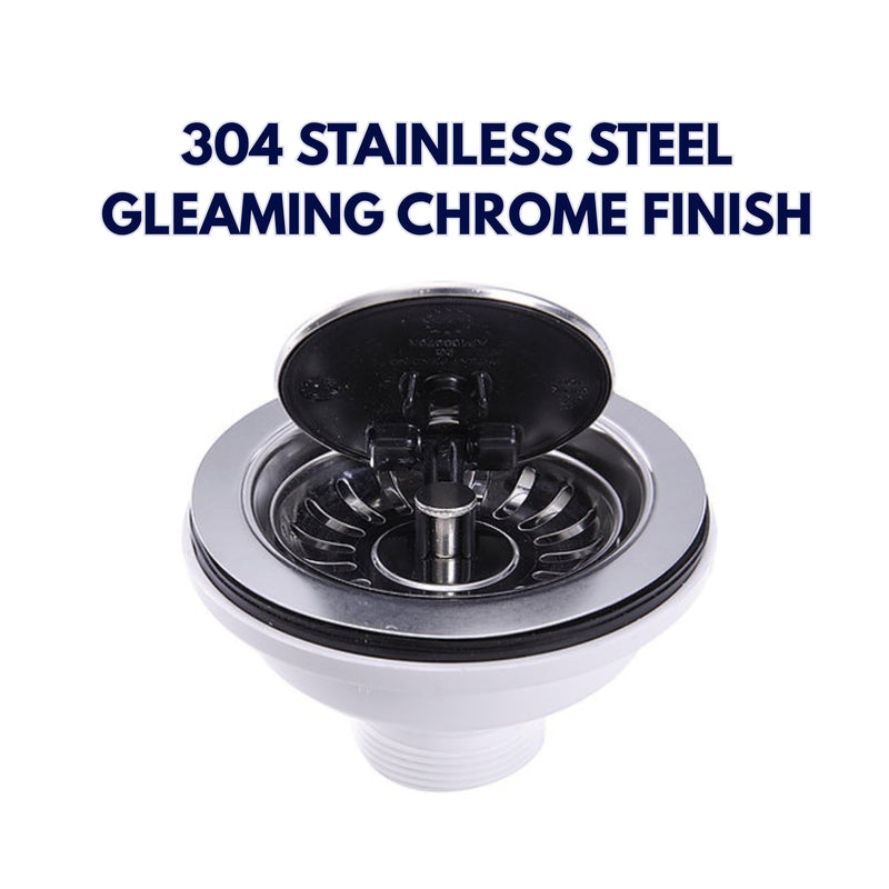 Nantucket Sinks NS35LCC-CH Flip Top Crumb Cup Kitchen Drain, Chrome
