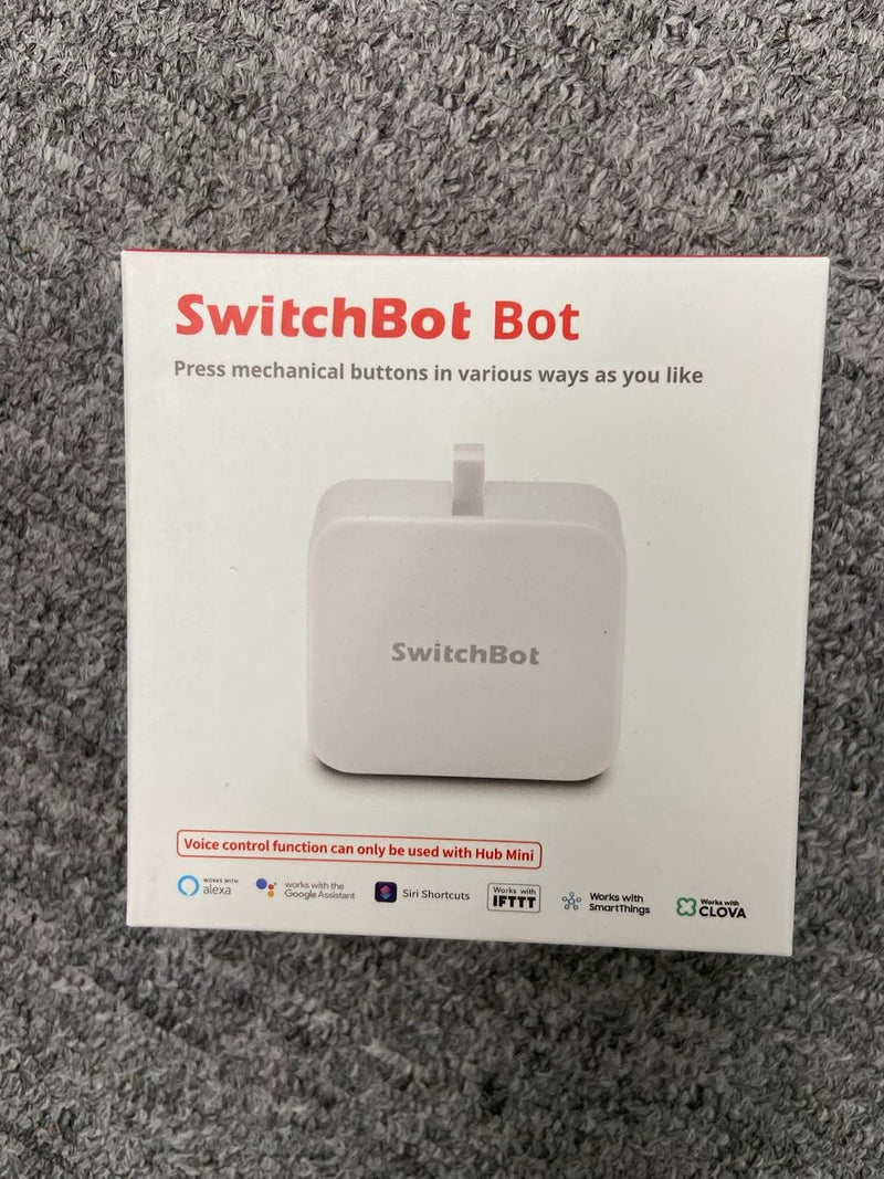 SwitchBot Smart Switch Toggle - Make switches smart, app and timer control, add Hub Mini to make it compatible with Alexa, Google Home and IFTTT（White）Bot White