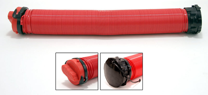 Valterra T1020-3VP Universal Drain Hose Bayonet Drip Cap Set - Red, Red and Black