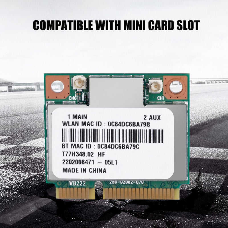 Card Network AR5B22, Dual Band Wirless Mini PCI-E 802.11N WLAN Card, 300M Card 4.0 Combo 2.4 & 5Ghz