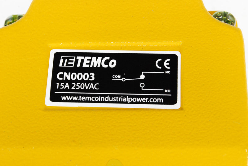 TEMCo Heavy Duty Foot Switch CN0003 - Cast Aluminum Foot Switch 15A SPDT Electric Pedal Momentary 5 Year Warranty