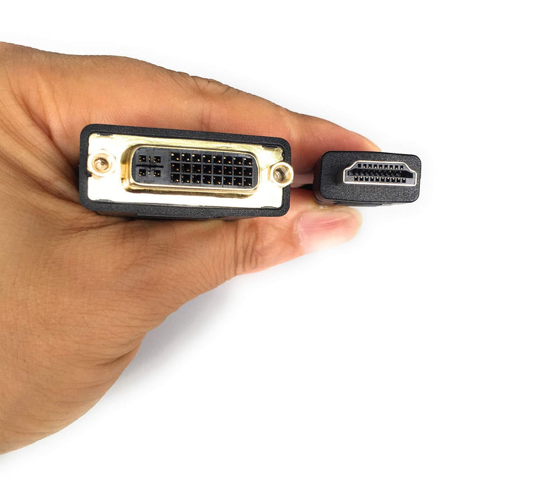 HDMI to DVI Cable, Bi-Directional HDMI Male to DVI-D(24+1) Female Adapter, 4k DVI to HDMI Conveter (1 Pack, DVI-D) 1 Pack