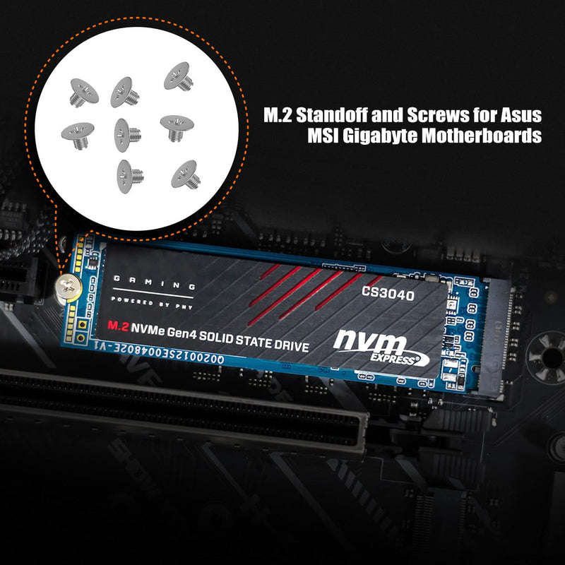 M.2 NVME SSD Screws Kit, 50pcs M.2 NVME Mounting Screws for M.2 NVME SSD Mounting