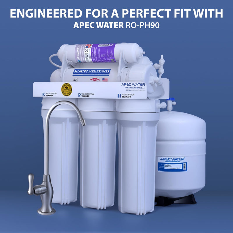 APEC Water Systems 10" High Purity PH+ Calcium Carbonate Alkaline Filters (1/4 Inch) 10 Inch