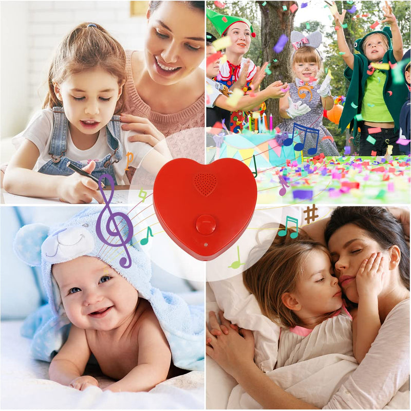 5min Voice Recorder for Stuffed Animal,Personal Voice Message Recordable Sound Recorder Chips Module for Christmas Plush Toy and Manual DIY Creative Sound Presents for Boyfriend(Red)