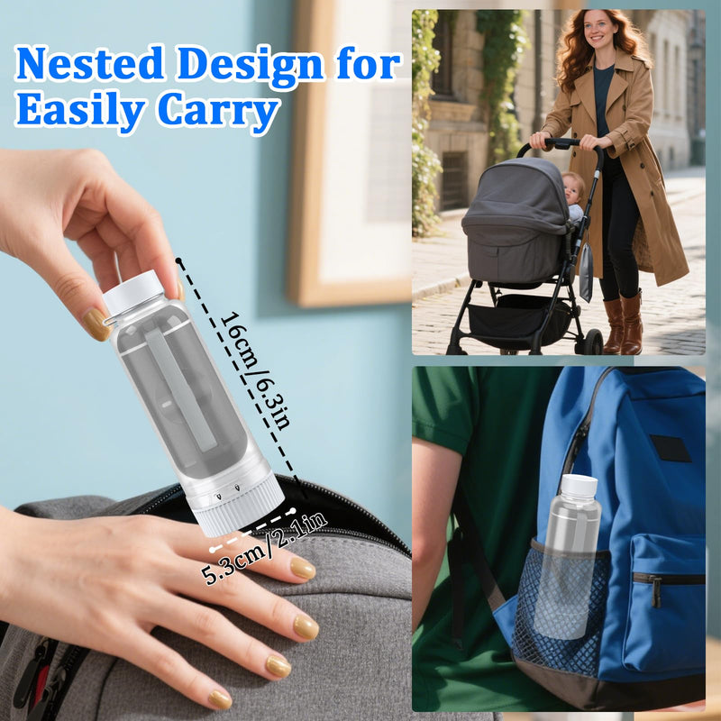 Portable Bidet for Travel, JUTIMER USB-C Rechargeable Electric Travel Bidet Sprayer, Waterproof High Pressure Handheld Bidets for Personal Hygiene Cleaning,Black Black