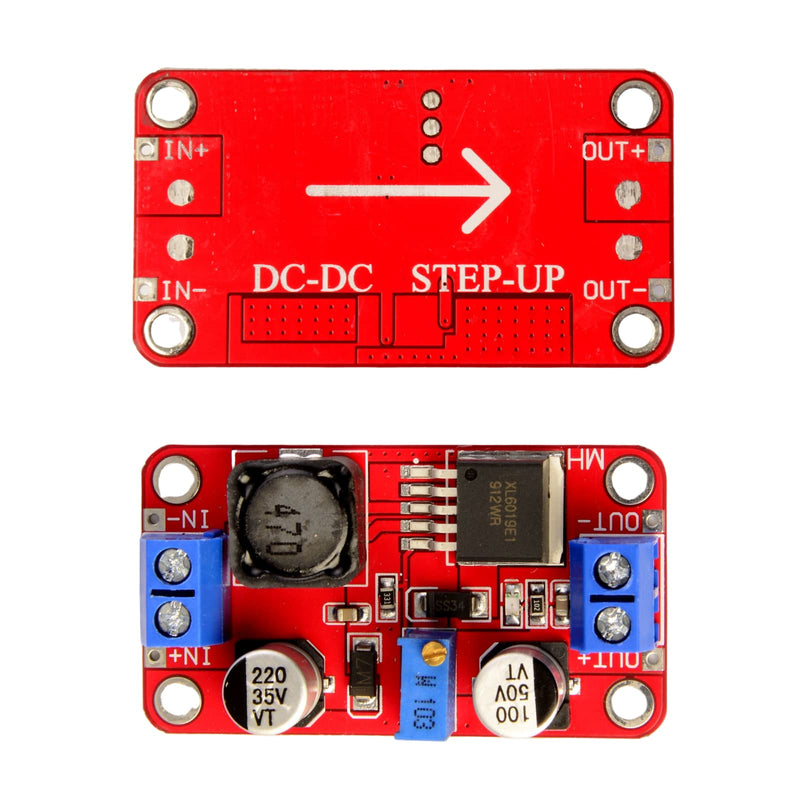 LAOMAO DC-DC Step Up Converter DC 3V-35V to 5V-40V Adjustable Output Voltage Boost Converter Power Supply Adapter Power Adapter Module (3 Pack)