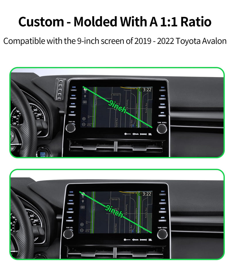 Wireless Charging car Phone Holder for Toyota Avalon 2019-2022 Accessories 9 inch Screen Fixed Clip,360° Rotation car Phone Mount Compatible with MagSafe