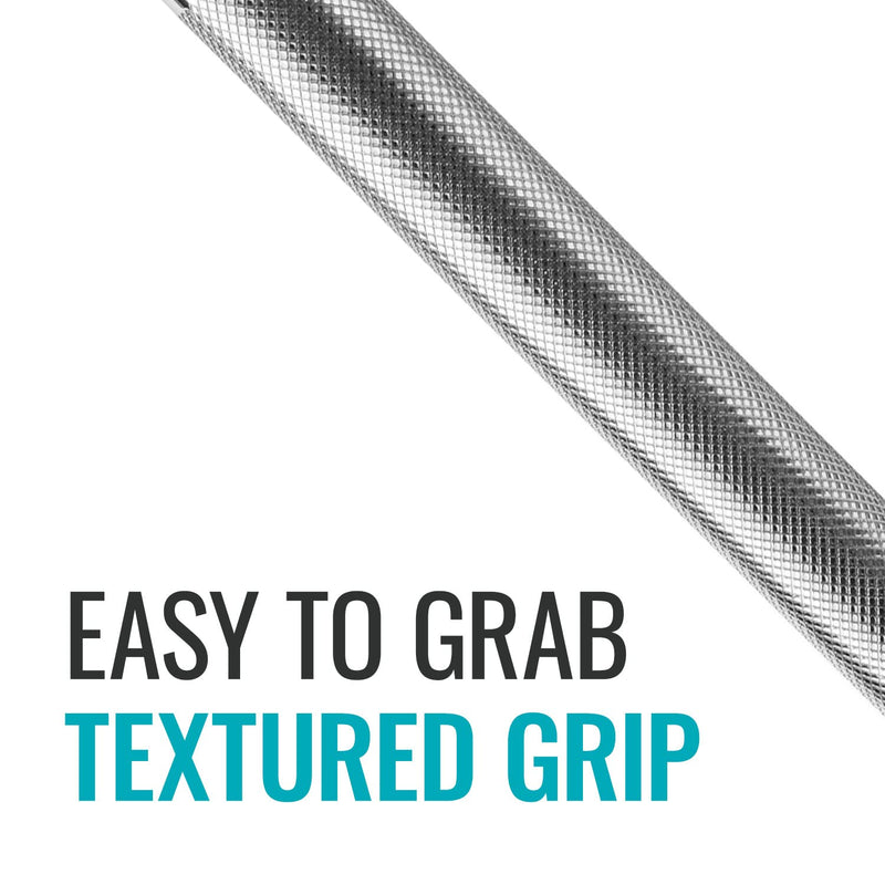DMI Textured Grab Bars, Handicapped Grab Bars for Bathroom, Shower Rails, Grab Bar for Handicap and Elderly, Perfect for Bathroom Safety, Rust-Resistant Steel, 18", Silver, FSA & HSA Eligible 18 Inch