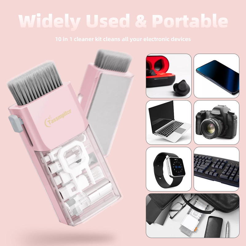 Keyboard Cleaning Kit, All in One Laptop Cleaning Kit for MacBook iPhone iPad Tablet, Multifunctional Keyboard Cleaner Compact Computer Cleaning Kit with Spray Brush Tool, Laptop Keyboard Cleaner