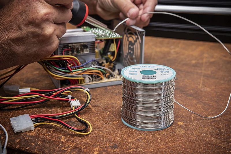 Weller WSW SCN M1 (T0051402699) Lead Free Solder Wire, Ø 1.0mm, Alloy Sn99.3Cu0.6Ni0.05, Flux Content 3.5%, 100g, Silver 1,0mm, 100g