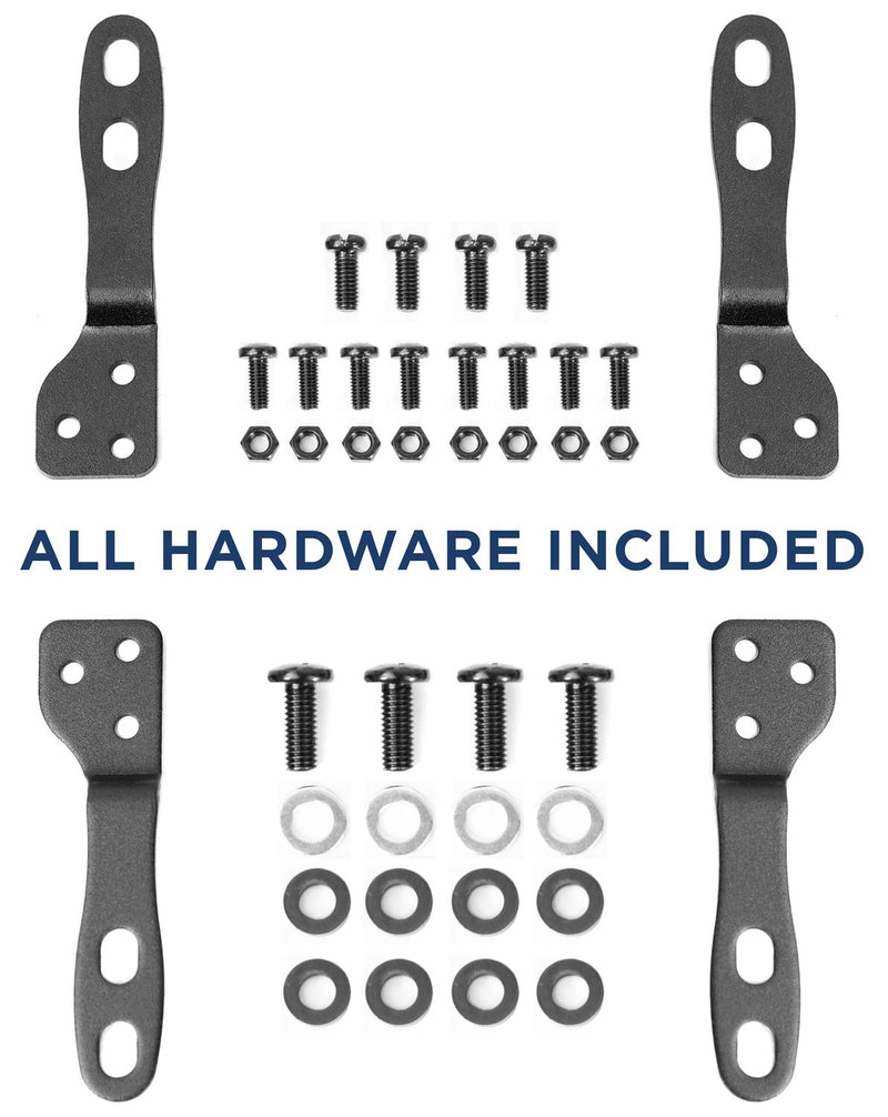 Mount-It! VESA Mount Adapter Kit | TV Wall Mount Bracket Adapter Converts 75x75 and 100x100 mm Patterns to 200x100 and 200x200 mm | Fits Most 23 Inch to 42 Inch TVs and Monitors | Hardware Included