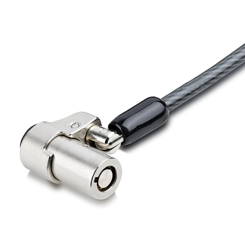 StarTech.com Laptop Cable Lock Compatible with Noble Wedge; 6.6ft (2m), Anti-Theft Keyed Lock, Security Cable for Dell XPS/Latitude/2-in-1 Notebooks, Steel Cable Lock for Laptop, TAA Nobel Wedge Unique Keyed