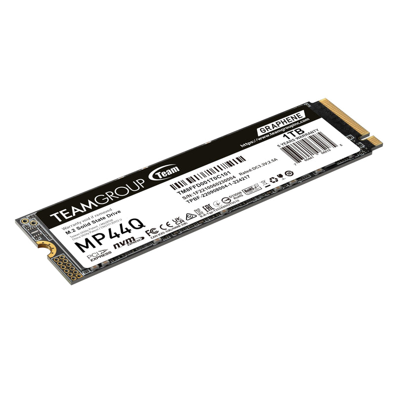 TEAMGROUP MP44Q 1TB SLC Cache Gen 4x4 M.2 2280 PCIe 4.0 with NVMe Laptop & Desktop & NUC & NAS SSD Solid State Drive (R/W Speed up to 7,400/6,200MB/s) TM8FFD001T0C101 Superb