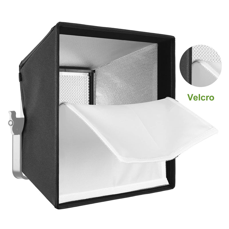 GVM Foldable Softbox Diffuser with Grid Beehive for GVM 50RS 672S MB832 520LS 520S 1200D Series LED Panel Lights, Video Lights, Suitable for Portrait Photography, Video Lighting, 14.9 x 15.7