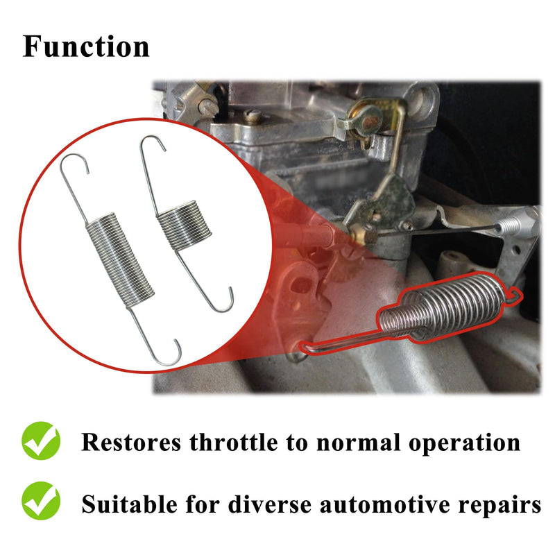 2 SET 59207 Throttle Return Springs Replacement, 12 Pcs