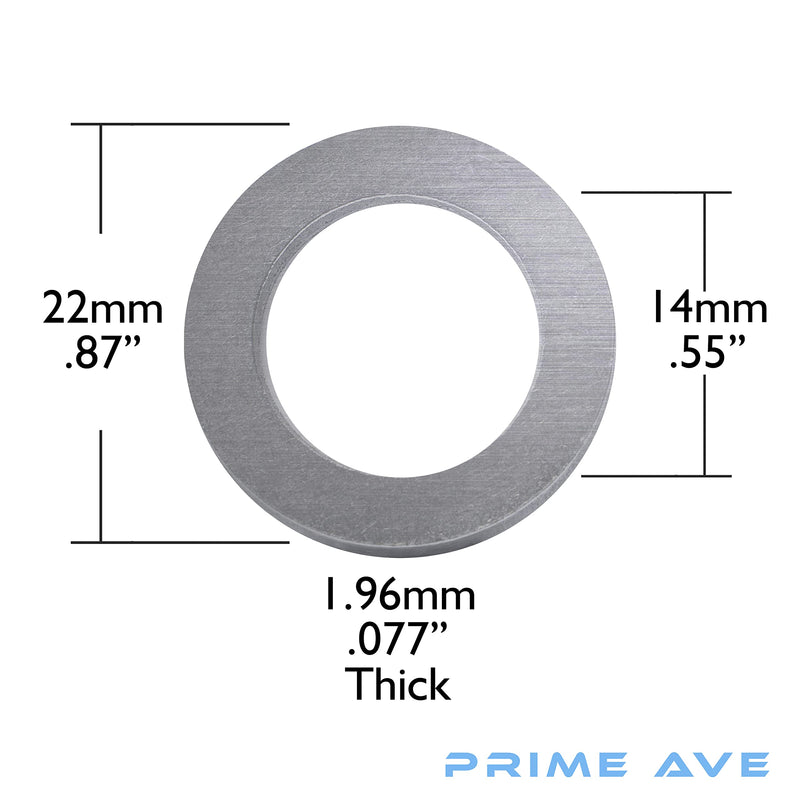 14mm Aluminum Oil Drain Plug Washer Gaskets Compatible with Honda & Acura Part# 94109-140-00 (Pack of 10) 94109 14000 x10pcs