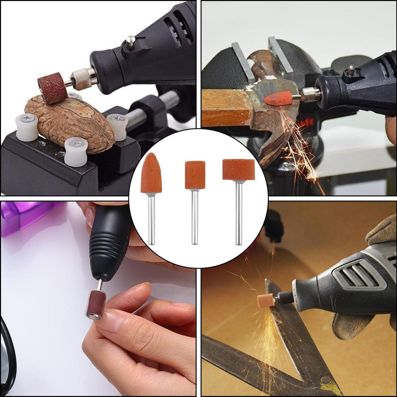 42-Piece Grinding Attachment for Cordless Screwdriver, Corundum Grinding Tip Set | Schleifaufsätze für Dremel Rotationswerkzeug,Schleifaufsatz Akkuschrauber,Schleifstift,zur Verwendung auf Edelsteinen, Glas
