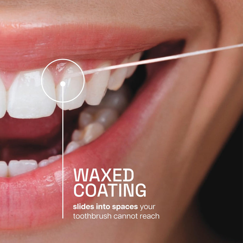 REACH Waxed Dental Floss, Mint, Plaque Remover for Teeth, Shred Resistant, Floss Slides Smoothly, Easy to Use, Waxed, Deep Cleaning Teeth, Oral Care, PFAS Free, for Adults & Kids, 6 Pack, 200 yd 600 Foot (Pack of 6)